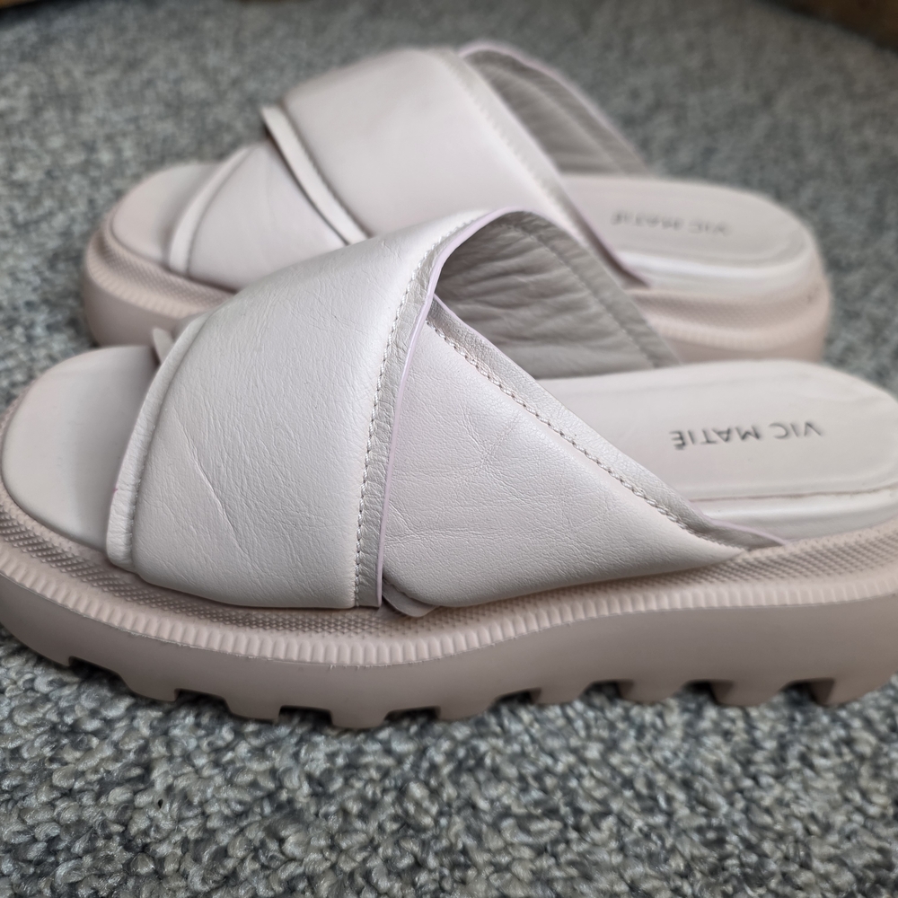 Vic Matie Women's Light Pink Mules Made In Italy